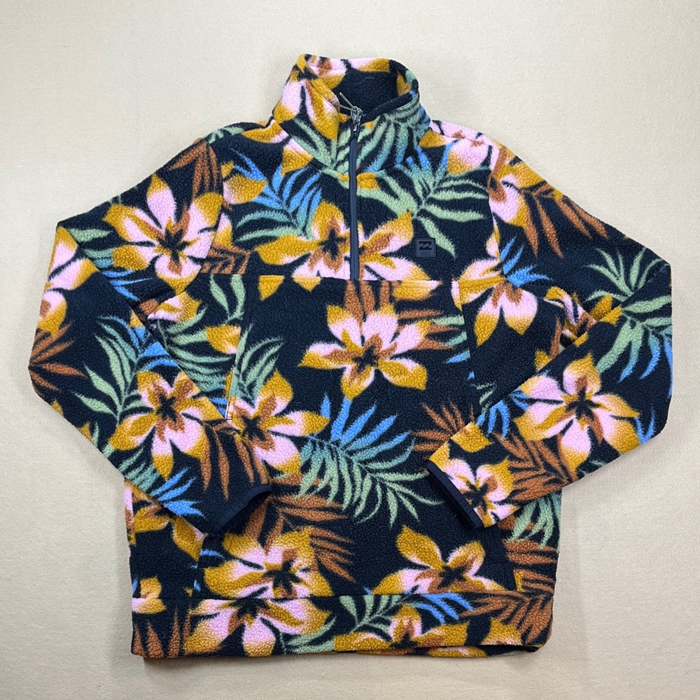 Billabong Fleece Pullover Tropical Floral